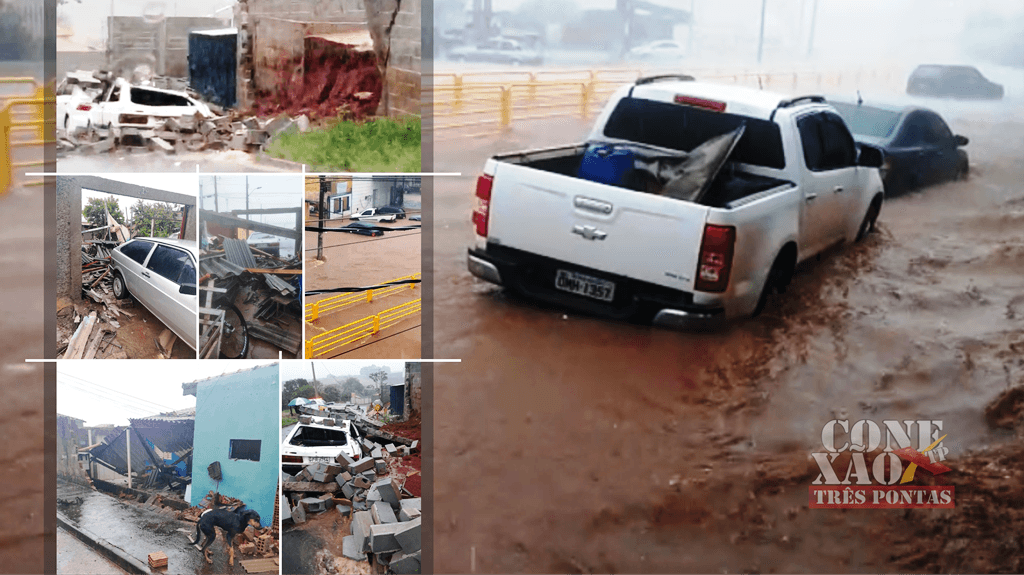 URGENTE: CHUVA E VENTOS FORTES CAUSAM PREJUÍZOS EM TRÊS PONTAS