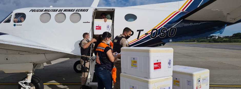 Governo Federal entrega 701.200 doses de vacinas contra a covid-19 à Minas Gerais
