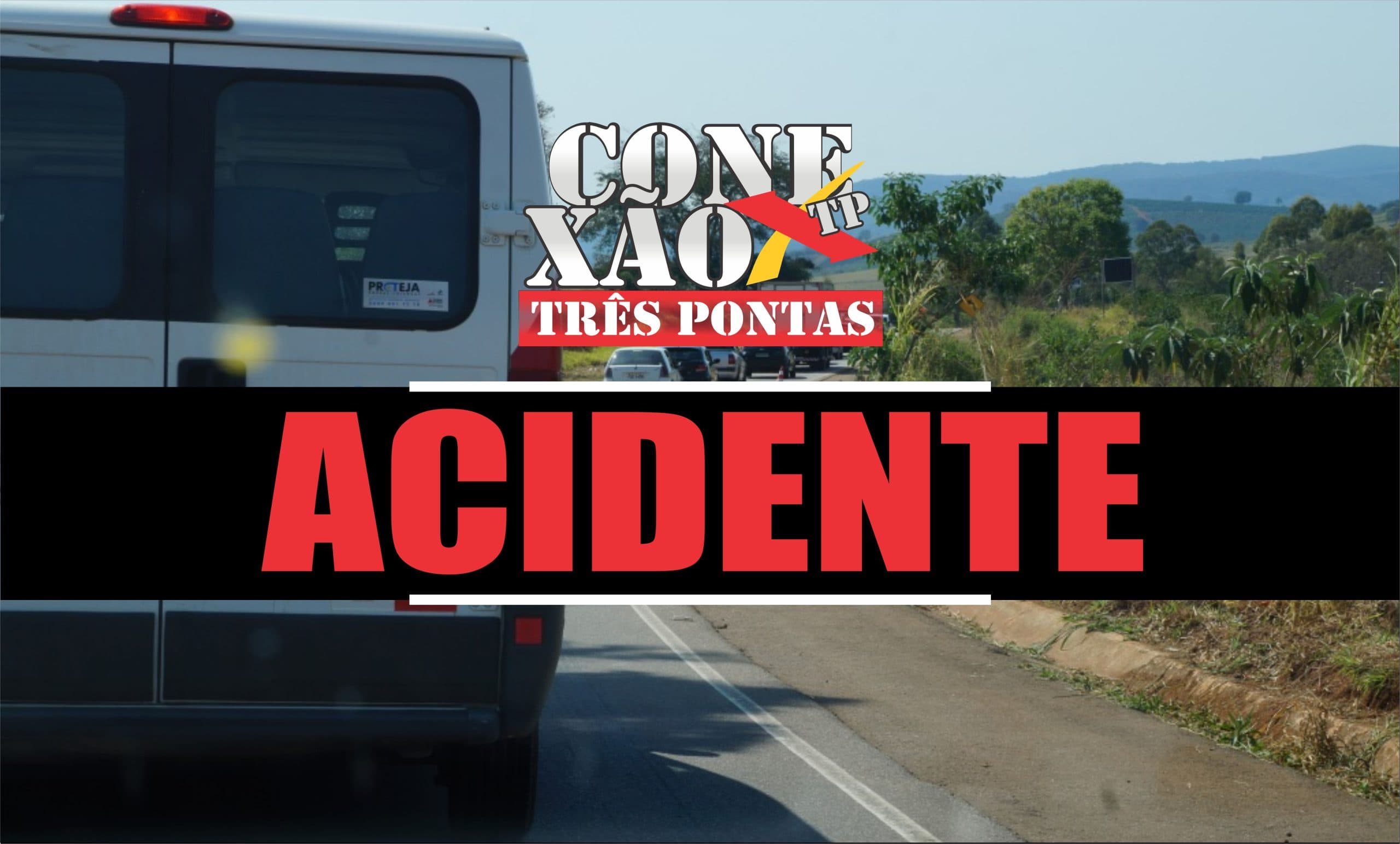Seis pessoas ficam feridas em acidente envolvendo um carro do sistema prisional na MG 167 entre Três Pontas e Varginha